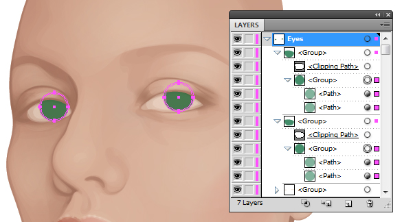 Work on the Eyes