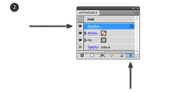 deleting the Roughen effect