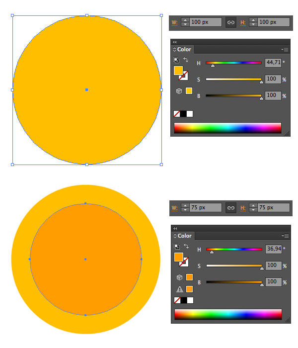 make a coin base from a circle