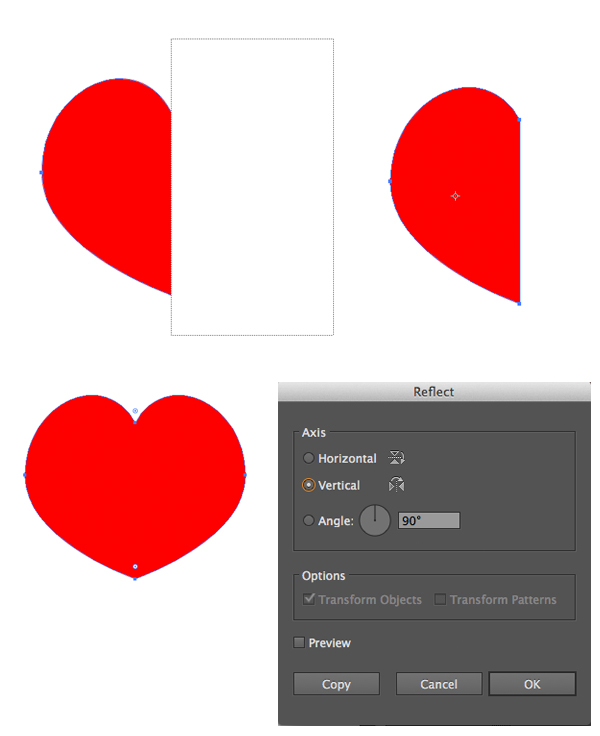 shape the heart suit symbol 3