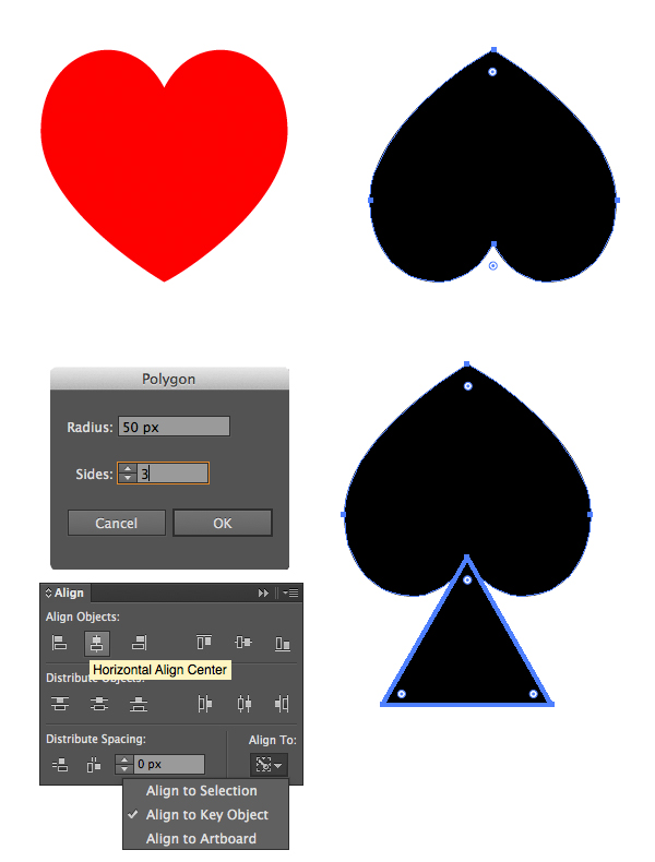 shape the spades suit symbol 1