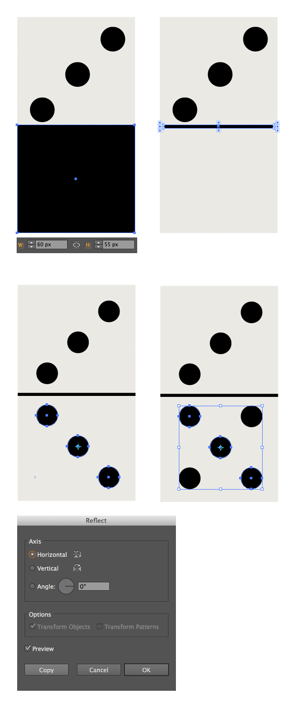 form the divider between two halves