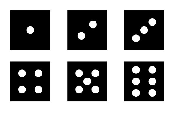 Form the patterns of the dots 