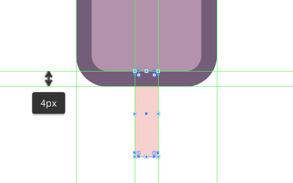 creating the stick for the first icon