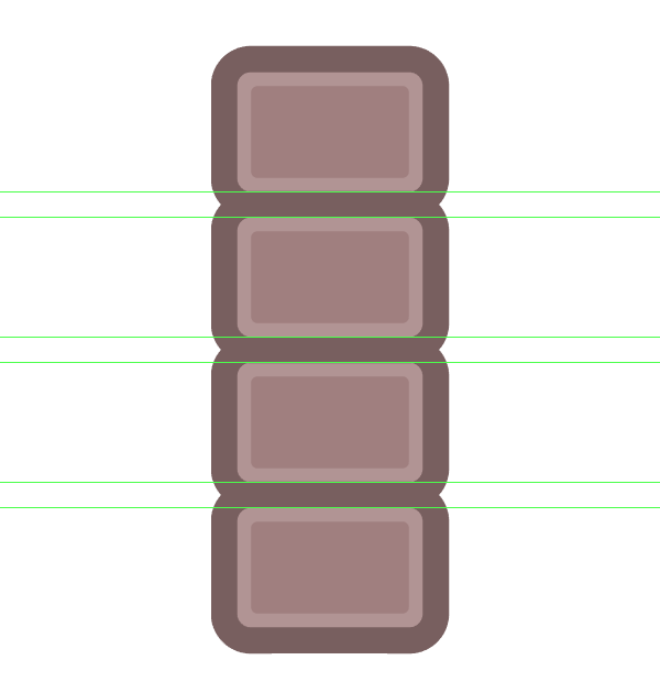 creating the remaining segments for the fourth icon