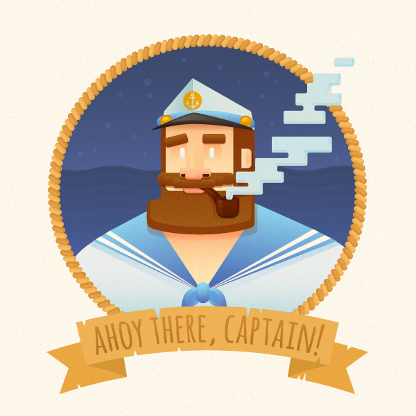 Create a Stylized Captain Portrait in Adobe Illustrator