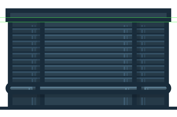 adding the outline for the second horizontal divider