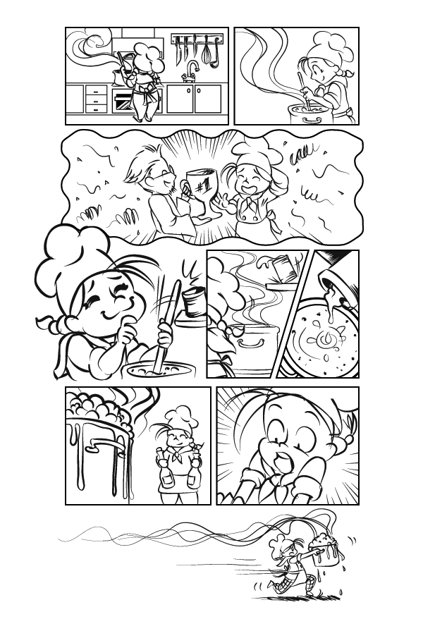 Finished comic page layout