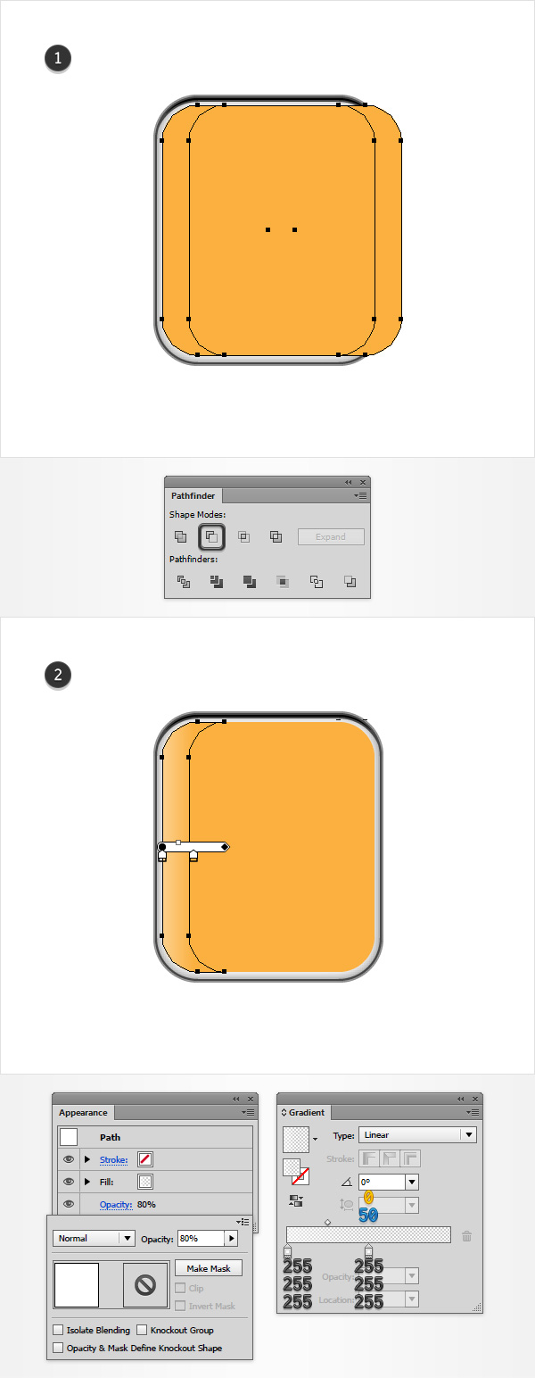 orange rounded rectangle