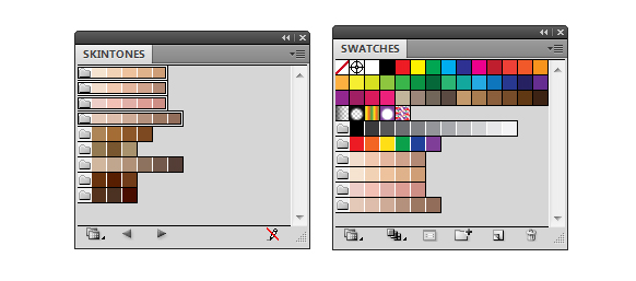 Adding palettes to the Swatches panel