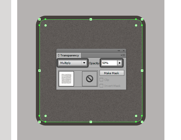 adjusting the blending mode and opacity for the amp texture