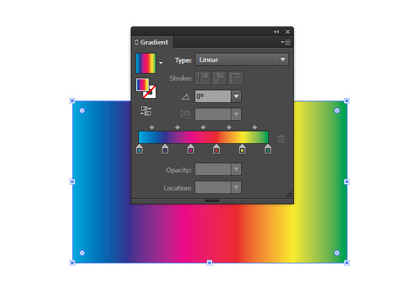 Filling a rectangle with a spectrum gradient