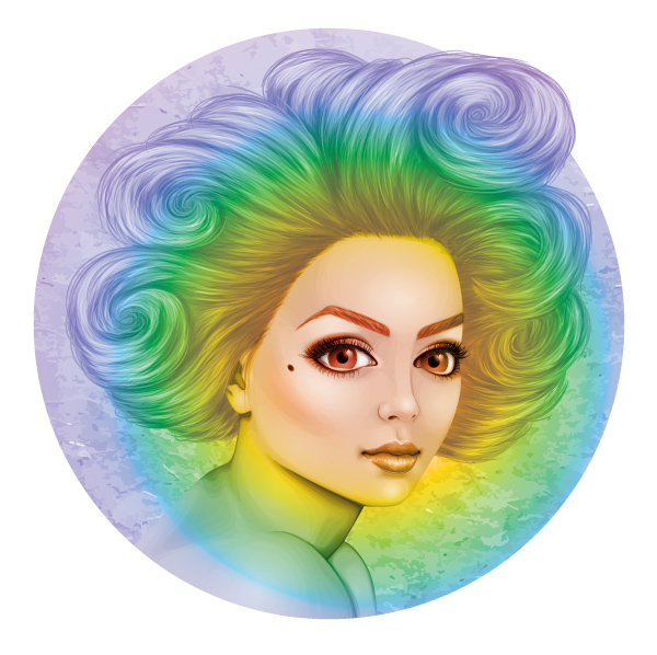 Pride rainbow illustration