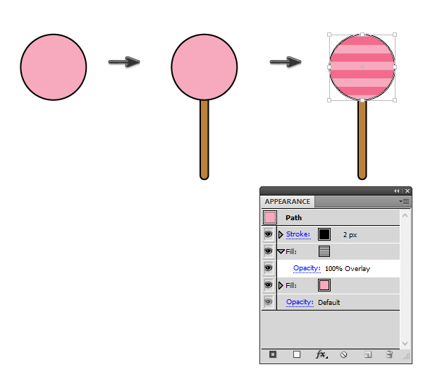 creating the lollipop