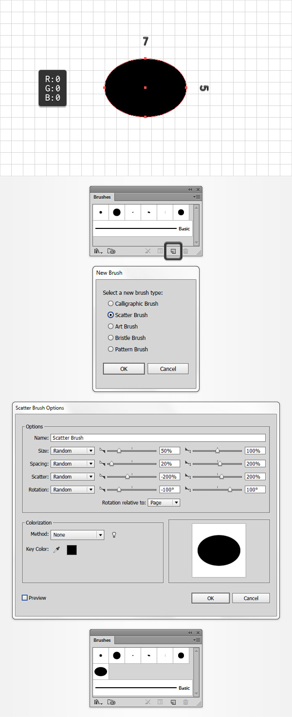 scatter brush