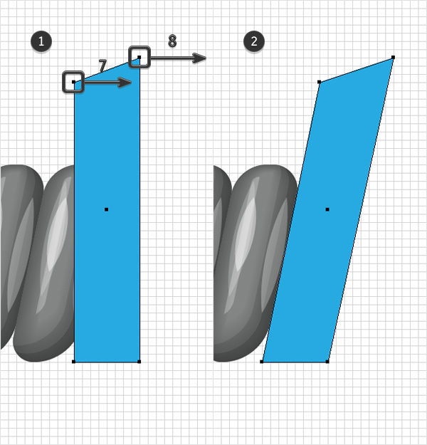 adjust blue shape