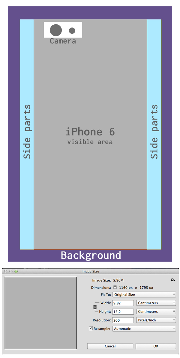 iPhone 6 case template