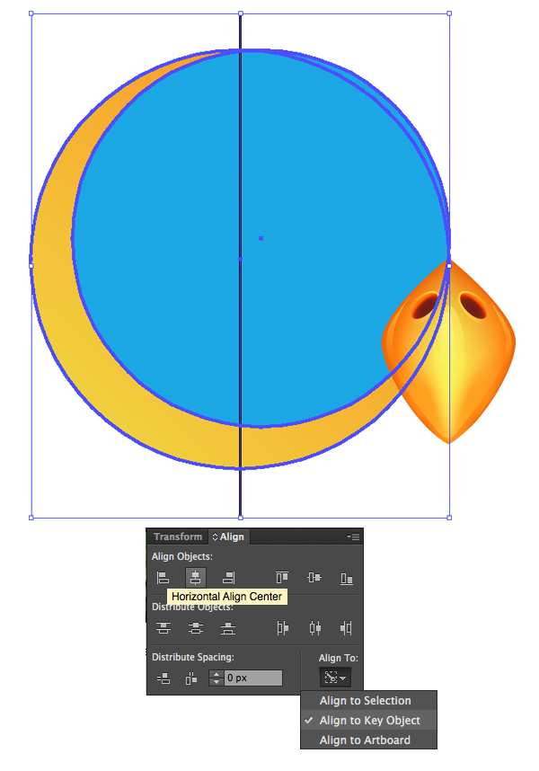 add a line crossing the circle