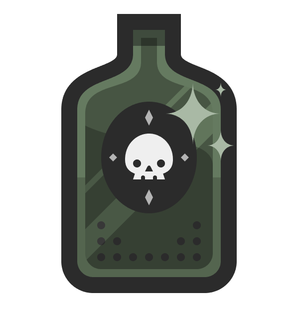 adding the star-shaped highlights to the bottle icon