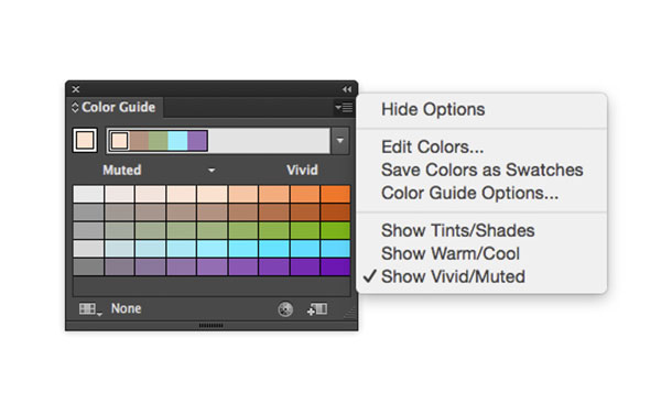 Color guide panel