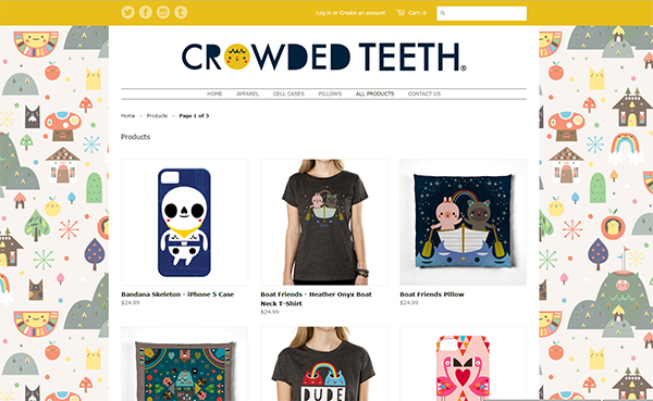 Crowded Teeth web shop