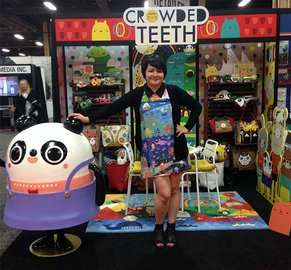 The Crowded Teeth booth at the Licensing Expo