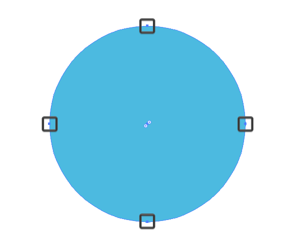 circle with anchor points example