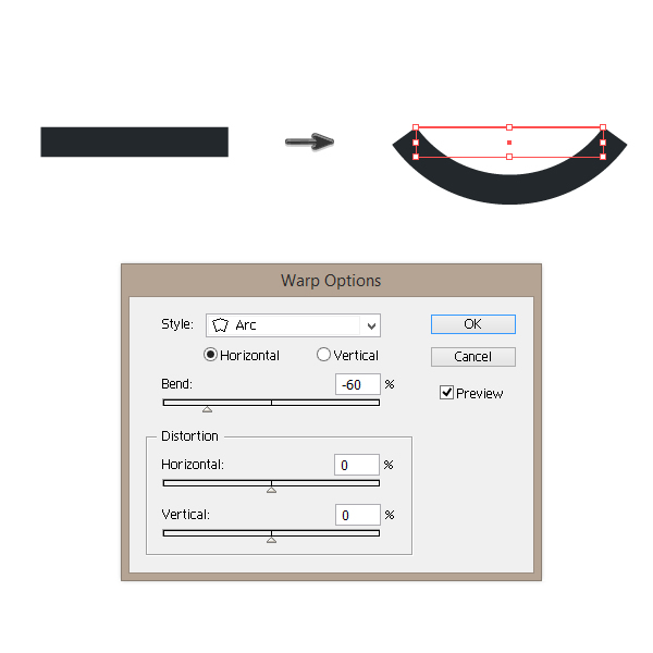  creating the left arm