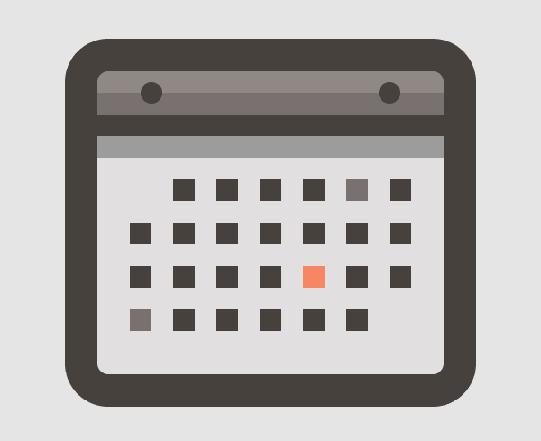 adding the day indicators to the calendar