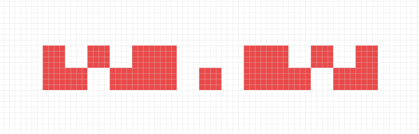 adjusting the second row of the pattern