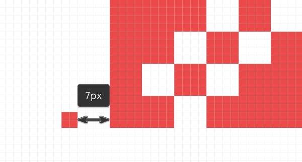 creating the base element for the side pattern