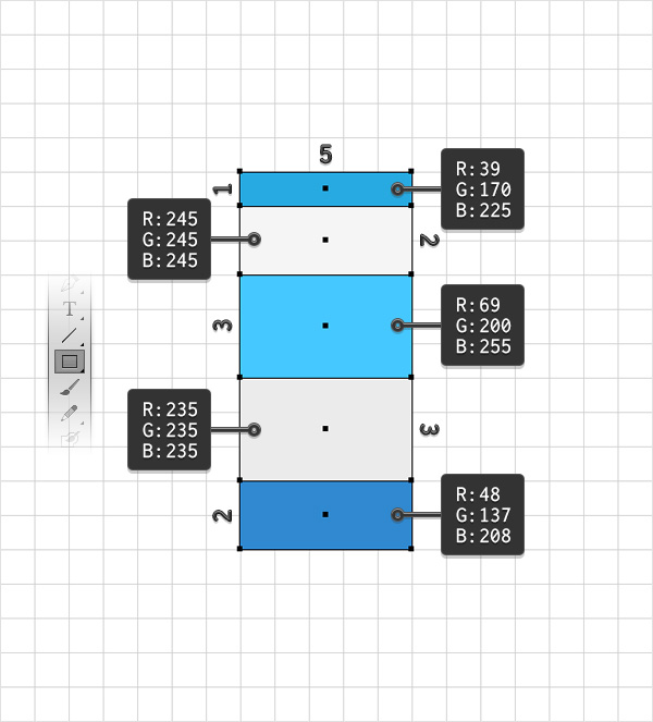 rectangles column