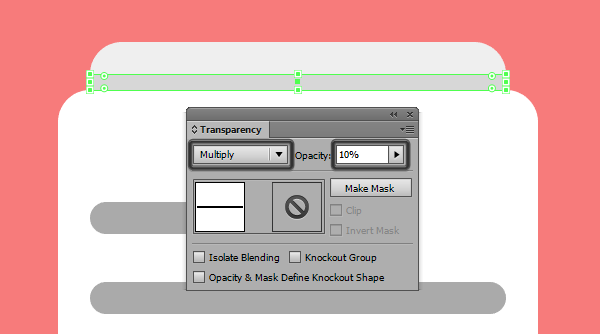 setting the blending mode for the top section shadow on the third icon