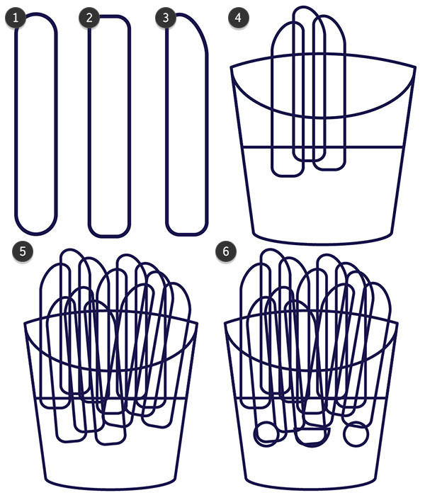 Draw some fries to fill your design