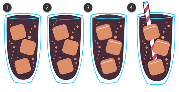 Draw details on your color glass