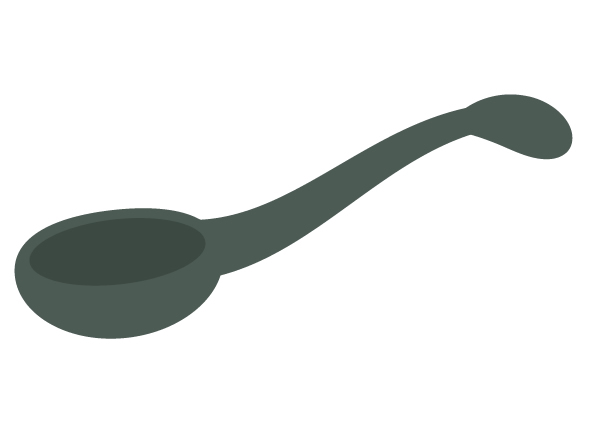 placing together all parts of spoon