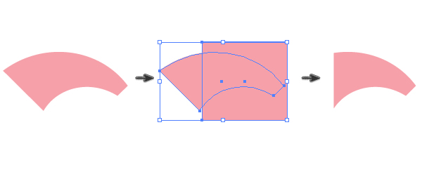 creating left wing of the bow 2