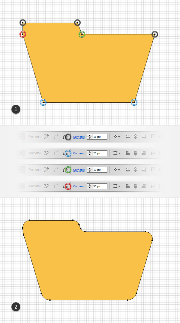 rounded corners