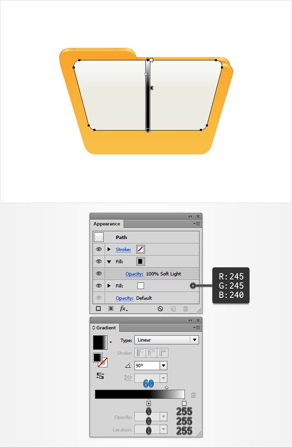 file shape color