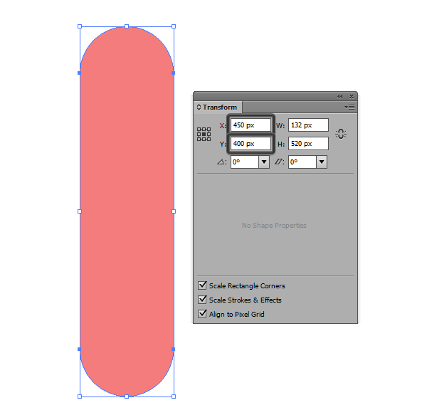 positioning the skate deck base shape