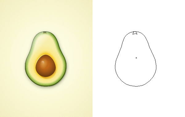 Create an Avocado With Only One Shape in Adobe Illustrator