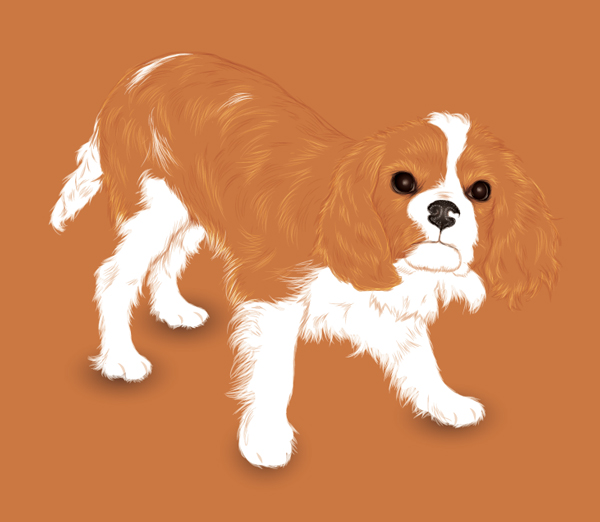 Create an Adorable Puppy with Negative Space and the Paintbrush Tool