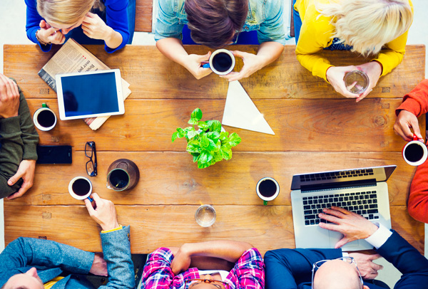 Stock image of a group of people