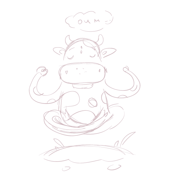 cow sketch