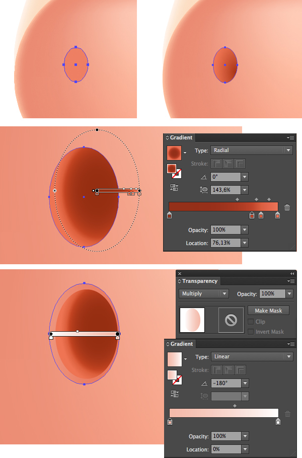 add nostrils with gradient