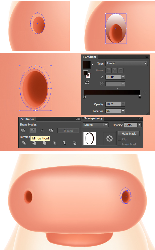 add nostrils with gradient 2