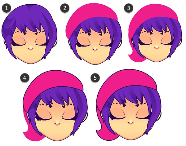 Draw the sleeping cap