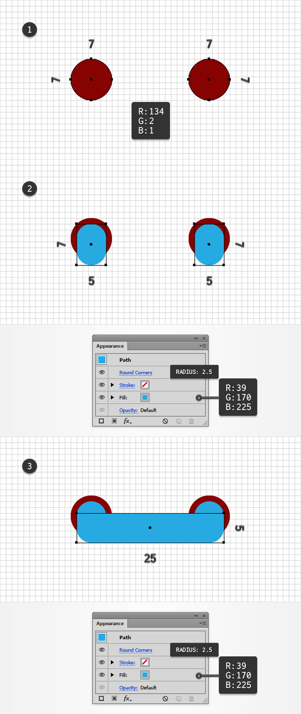 handle main shapes