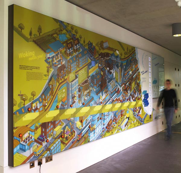 Lightbox Interactive Environmental Graphic Display