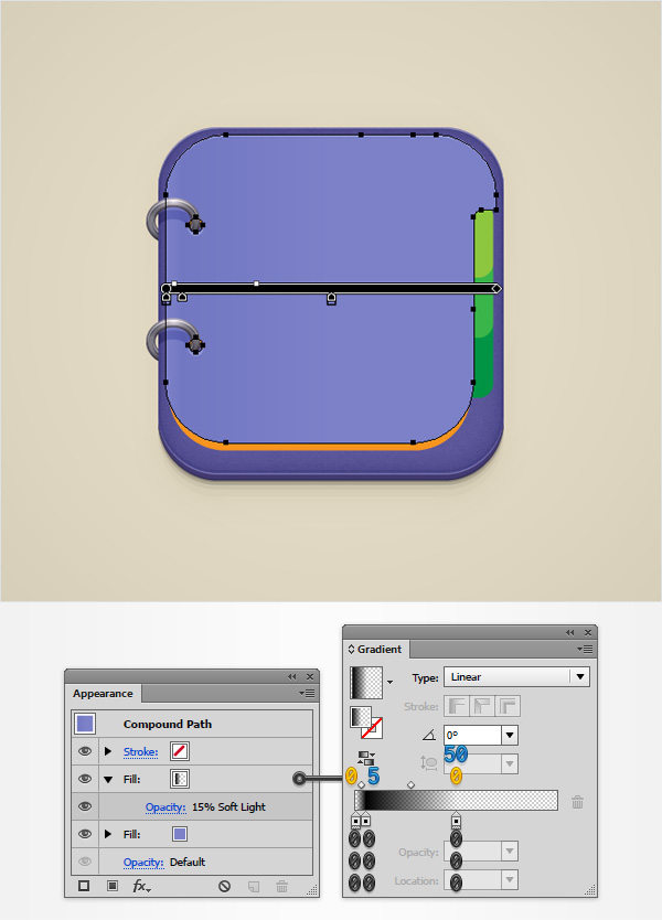 front cover gradient